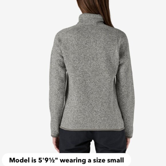 Patagonia Women's Fitted Better Sweater 1/4-Zip Fleece Black Size L. - Picture 5 of 6